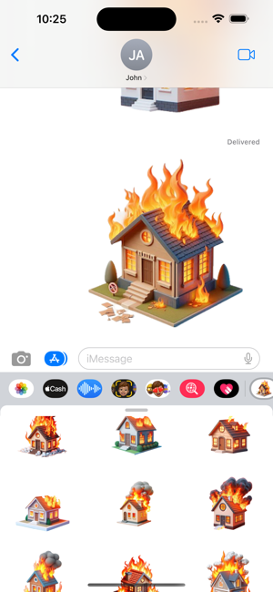 Burning House StickersiPhone版