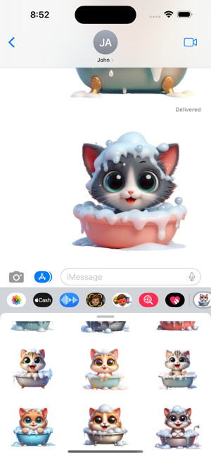 Kitten Bath StickersiPhone版