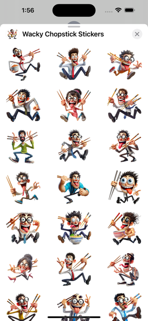 Wacky Chopstick StickersiPhone版