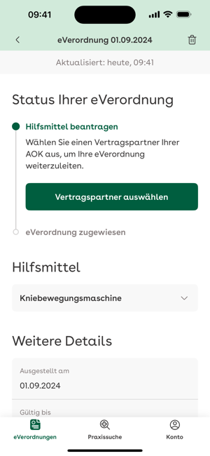 AOK BY eVerordnung HilfsmitteliPhone版
