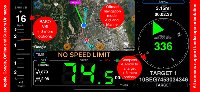 Speedometer55Pro.GPSkit.iPhone版