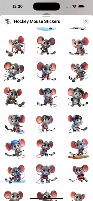 Hockey Mouse StickersiPhone版