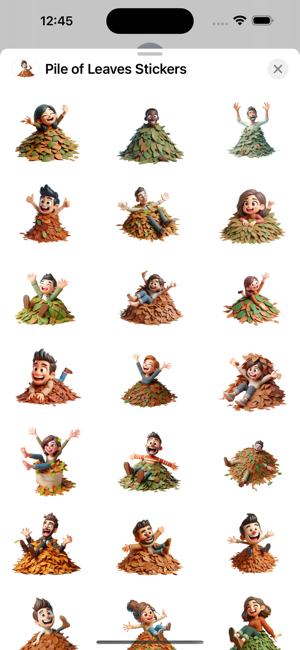 Pile of Leaves StickersiPhone版