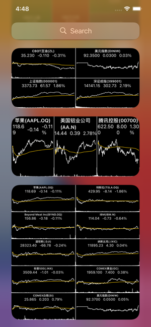 股票小组件iPhone版