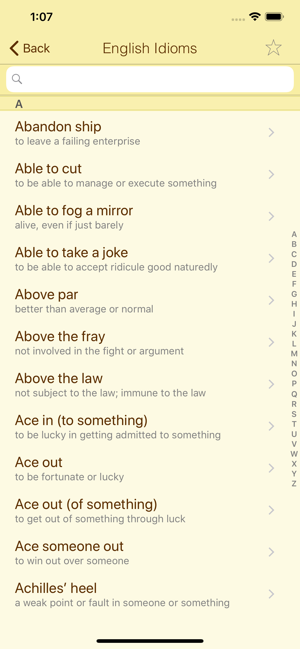 英語成語詞典EnglishIdiomsDictiPhone版