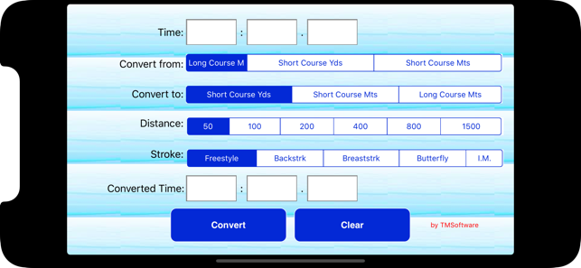 SwimmingTimeConversionTooliPhone版