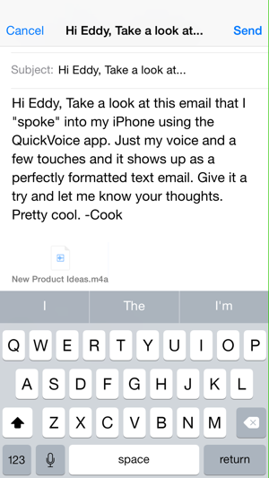 QuickVoice2TextEmail(PRORecorder)iPhone版