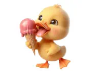 Ice Cream Duckling StickersiPhone版