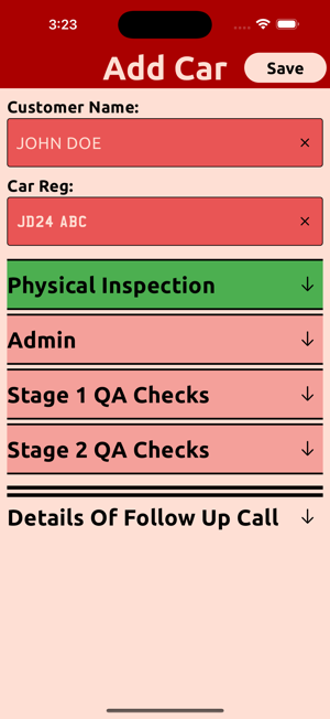 Pre Delivery ChecklistiPhone版