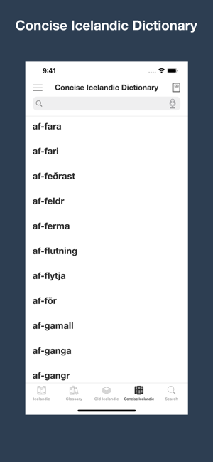 CombinedIcelandicDictionaryiPhone版