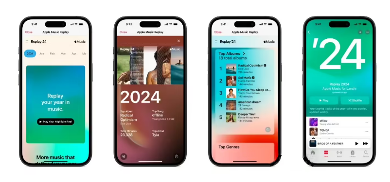 蘋果 Apple Music 2024 年度聽歌報告上線，可直接在 App 內(nèi)查看分享