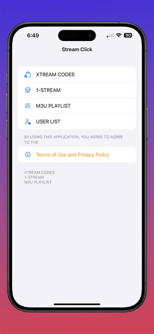 Xtream Click IPTV PlayList M3UiPhone版