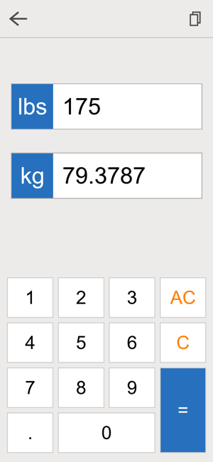 lbs kg converteriPhone版