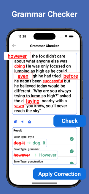 Grammar Checker & AI WritingiPhone版