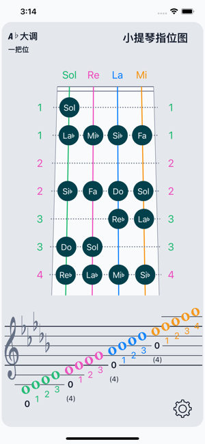 小提琴指位图iPhone版