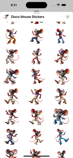 Disco Mouse StickersiPhone版