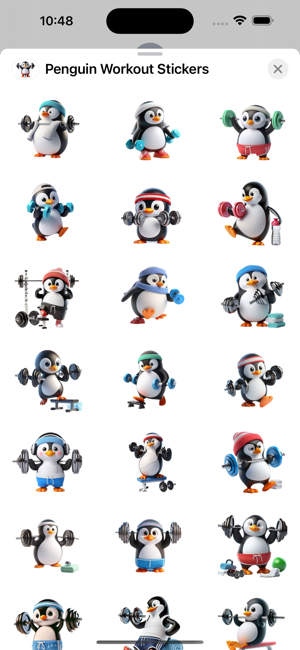 Penguin Workout StickersiPhone版