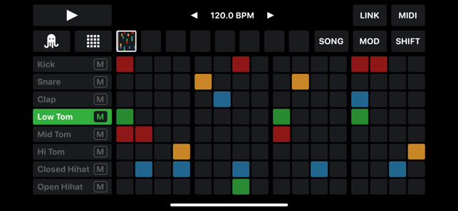 OCTACHRONMIDIDrumSequenceriPhone版