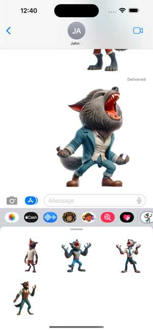 Howling Werewolf StickersiPhone版