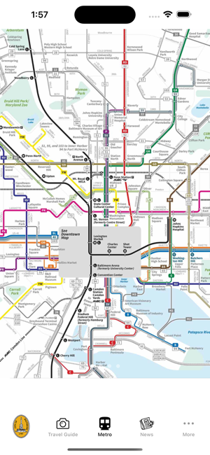 Baltimore Guide and Subway mapiPhone版