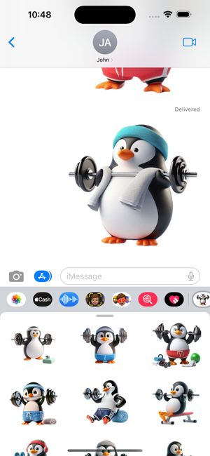 Penguin Workout StickersiPhone版