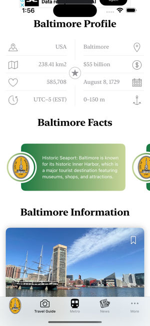 Baltimore Guide and Subway mapiPhone版