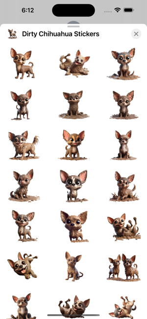 Dirty Chihuahua StickersiPhone版