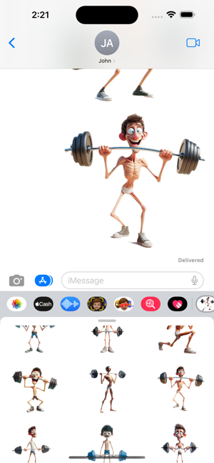 Skinny Workout StickersiPhone版