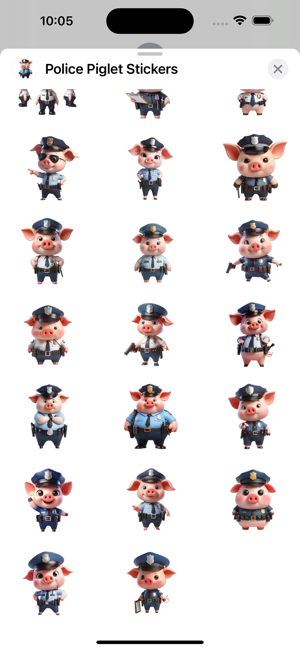 Police Piglet StickersiPhone版