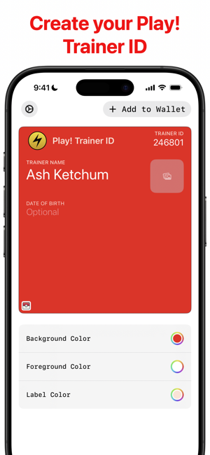 Play! Trainer ID for PokémoniPhone版