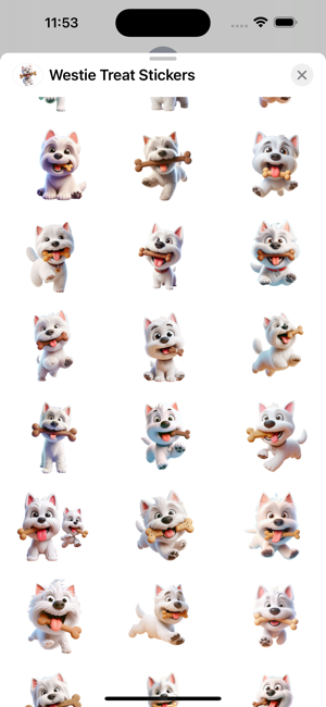 Westie Treat StickersiPhone版