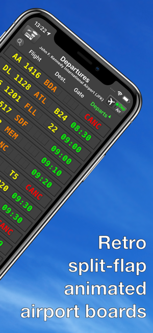 飞机场出发和到达专业应用iPhone版