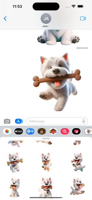 Westie Treat StickersiPhone版