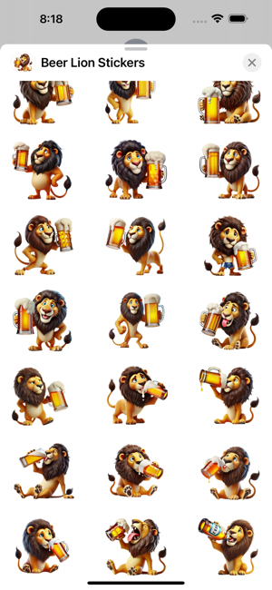 Beer Lion StickersiPhone版