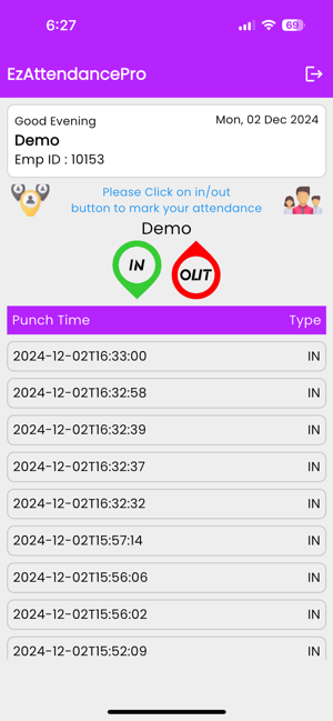 EzAttendanceProiPhone版