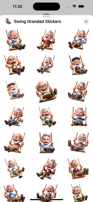 Swing Grandad StickersiPhone版