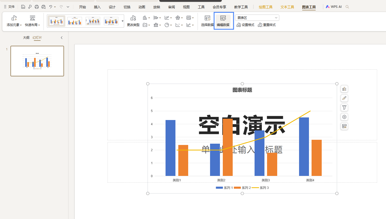 ppt里的圖表如何編輯圖表的數(shù)據(jù)？