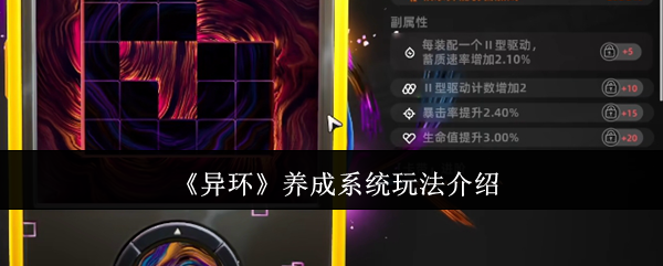 《異環(huán)》養(yǎng)成系統(tǒng)玩法介紹