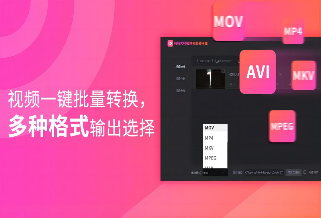 轉(zhuǎn)轉(zhuǎn)大師視頻格式轉(zhuǎn)換器PC版