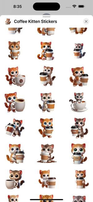 Coffee Kitten StickersiPhone版