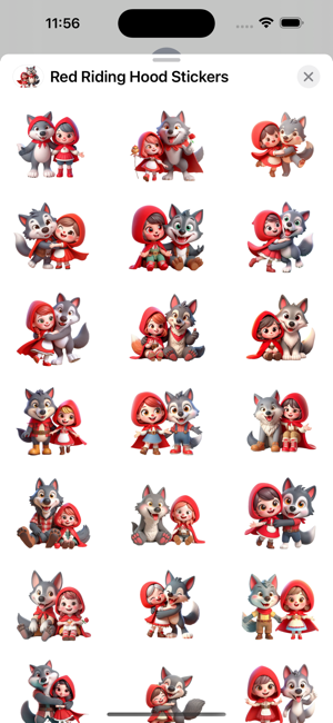 Red Riding Hood StickersiPhone版