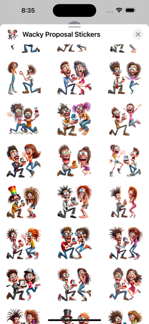 Wacky Proposal StickersiPhone版