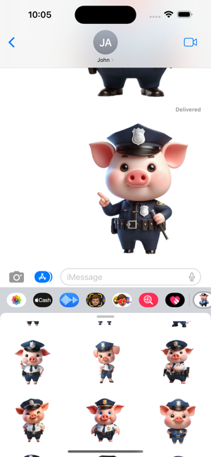 Police Piglet StickersiPhone版