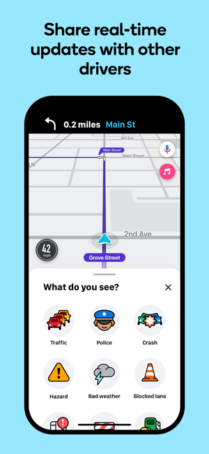 Waze的导航和实时路况‬iPhone版