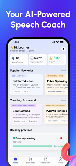 SayNow AI: Speech PracticeiPhone版