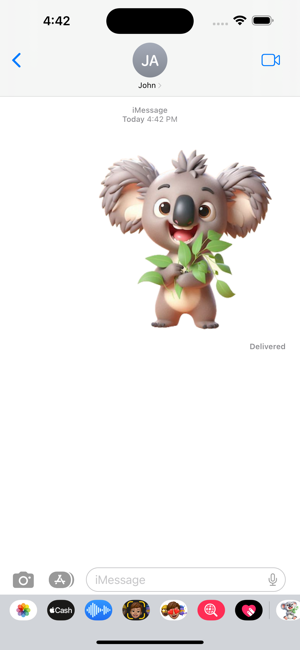 Koala Leaves StickersiPhone版