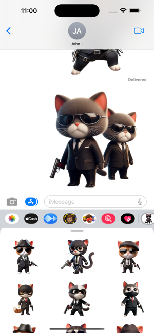 Hitman Kitten StickersiPhone版