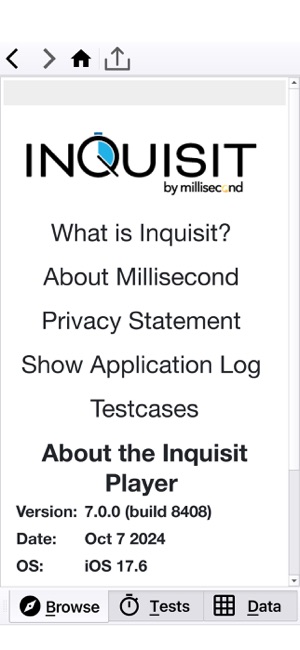 Inquisit Player 7iPhone版