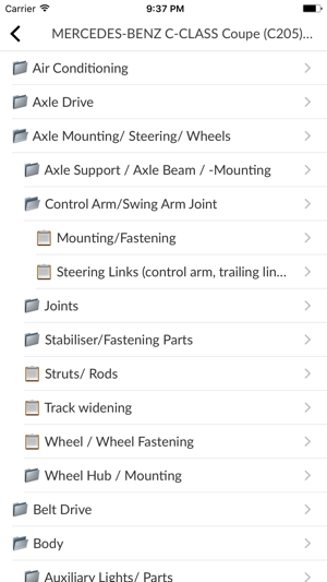 CarPartsforMercedesiPhone版