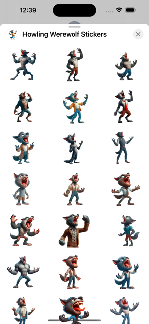 Howling Werewolf StickersiPhone版